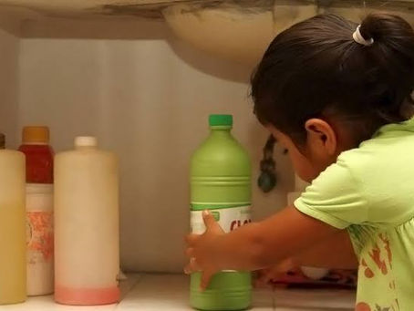 Niña toma cloro, es trasladada al Seguro por parte de PC