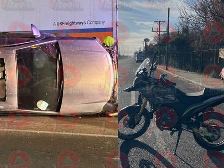 Se registran dos accidentes en las últimas horas: Vialidad