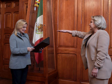 Designa Maru Campos a Adriana Terrazas como representante del Gobierno del Estado en la Ciudad de México