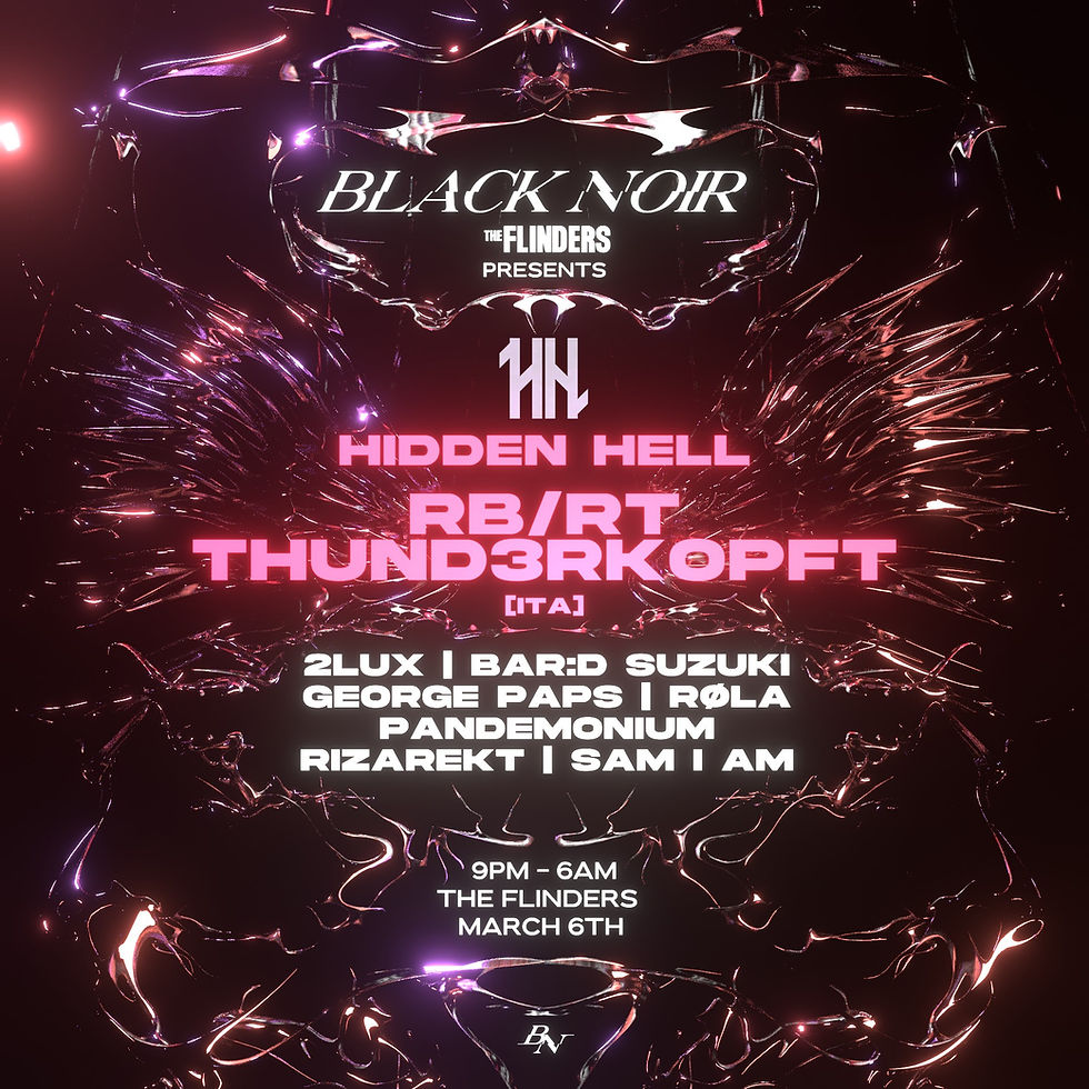 BLACK NOIR presents: RB/RT & THUND3RKOPFT 🇮🇹 [HIDDEN HELL]