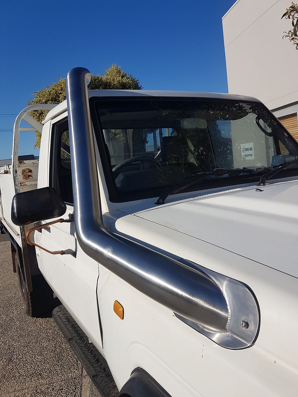 Thumbnail: VDJ70 Series 4" Standard Stainless Steel Snorkel- Factory Replacement