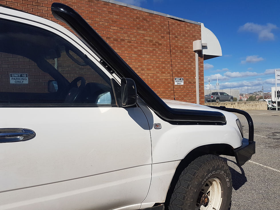 Thumbnail: 100/105 Series 4" Stainless Steel Snorkel - Long Safari Replacement