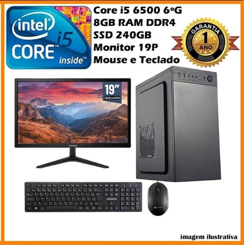 パソコン、モニターセット！i5 6500、8GB、SSD120GB、GT640 PC Office - Intel Core I5 6500. | Santec Informática