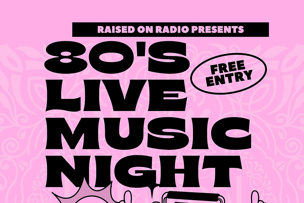 80's Night w/ Raised on Radio