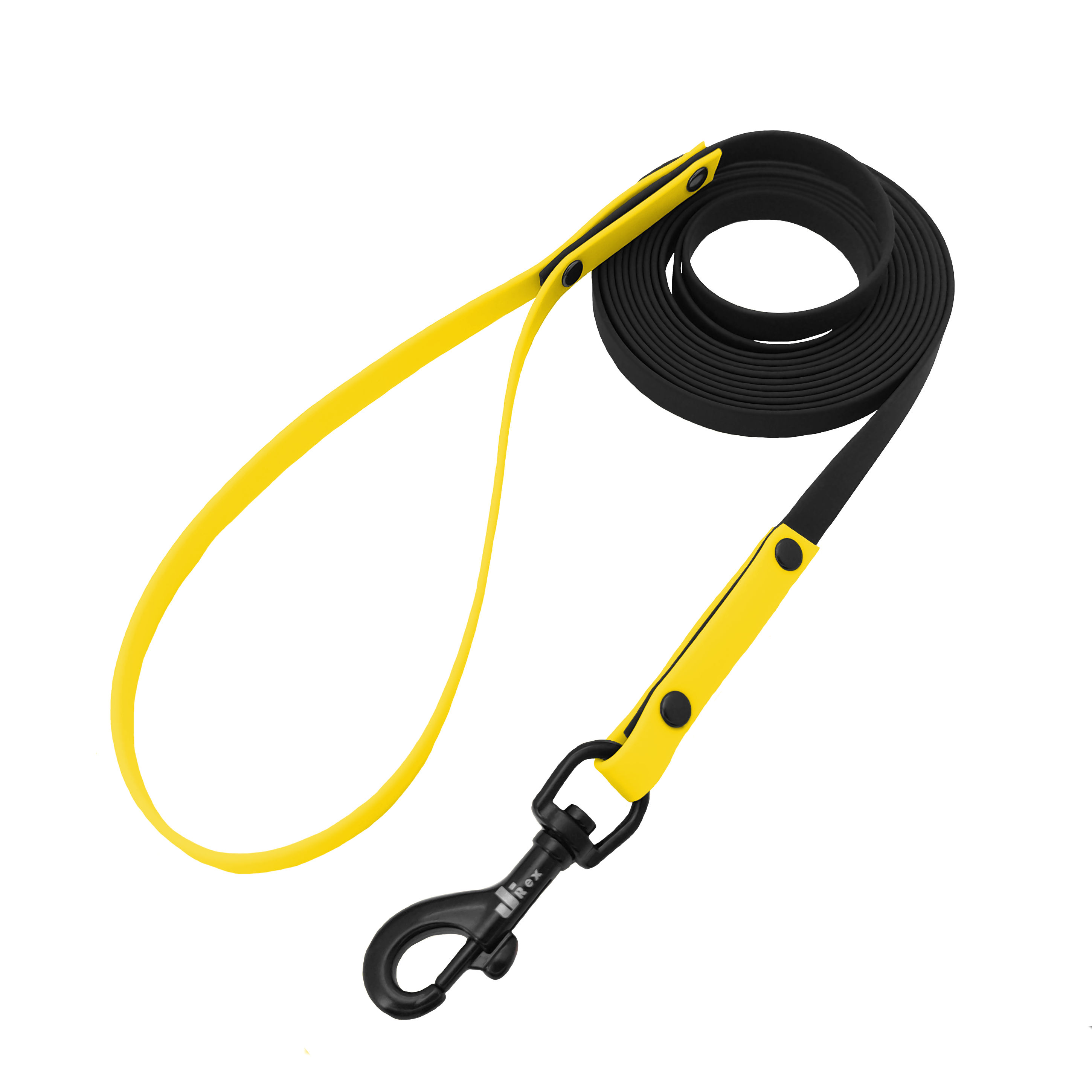 Поводок из облегченного биотана "Элва Black", 9мм, 5 м