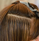 Small discreet hair extensions