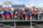 Haiti2: Fans of the Haiti national soccer team gathered at G. Larry James Stadium at Stockton University on June 9 to watch the team practice during a community day.