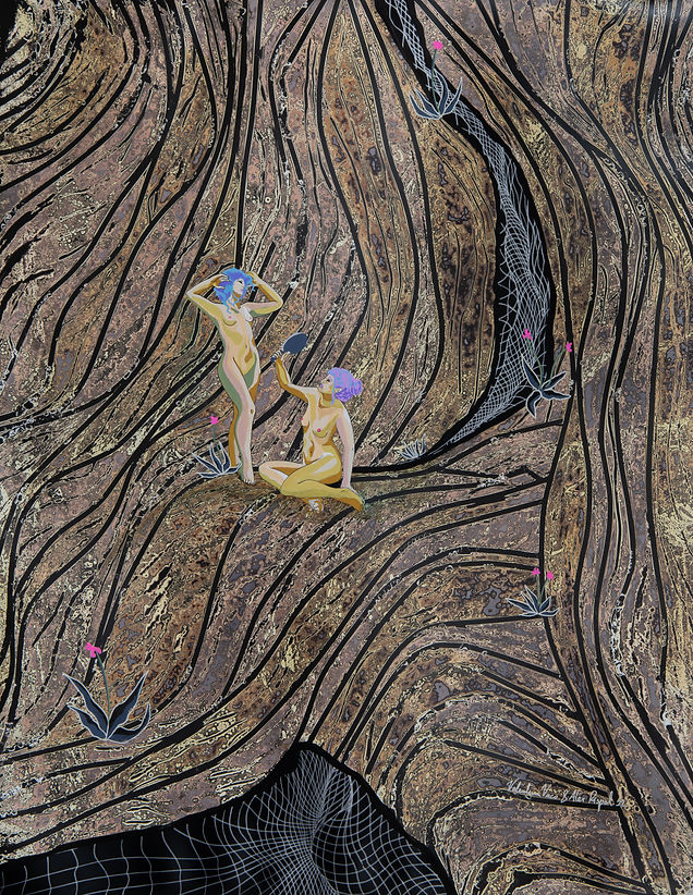La Belleza Temporal De Las Grietas Naturales40x50cm.jpg