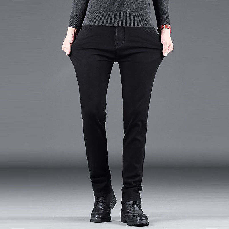 Calça Jeans Preta Slim Masculina Premium Stretch