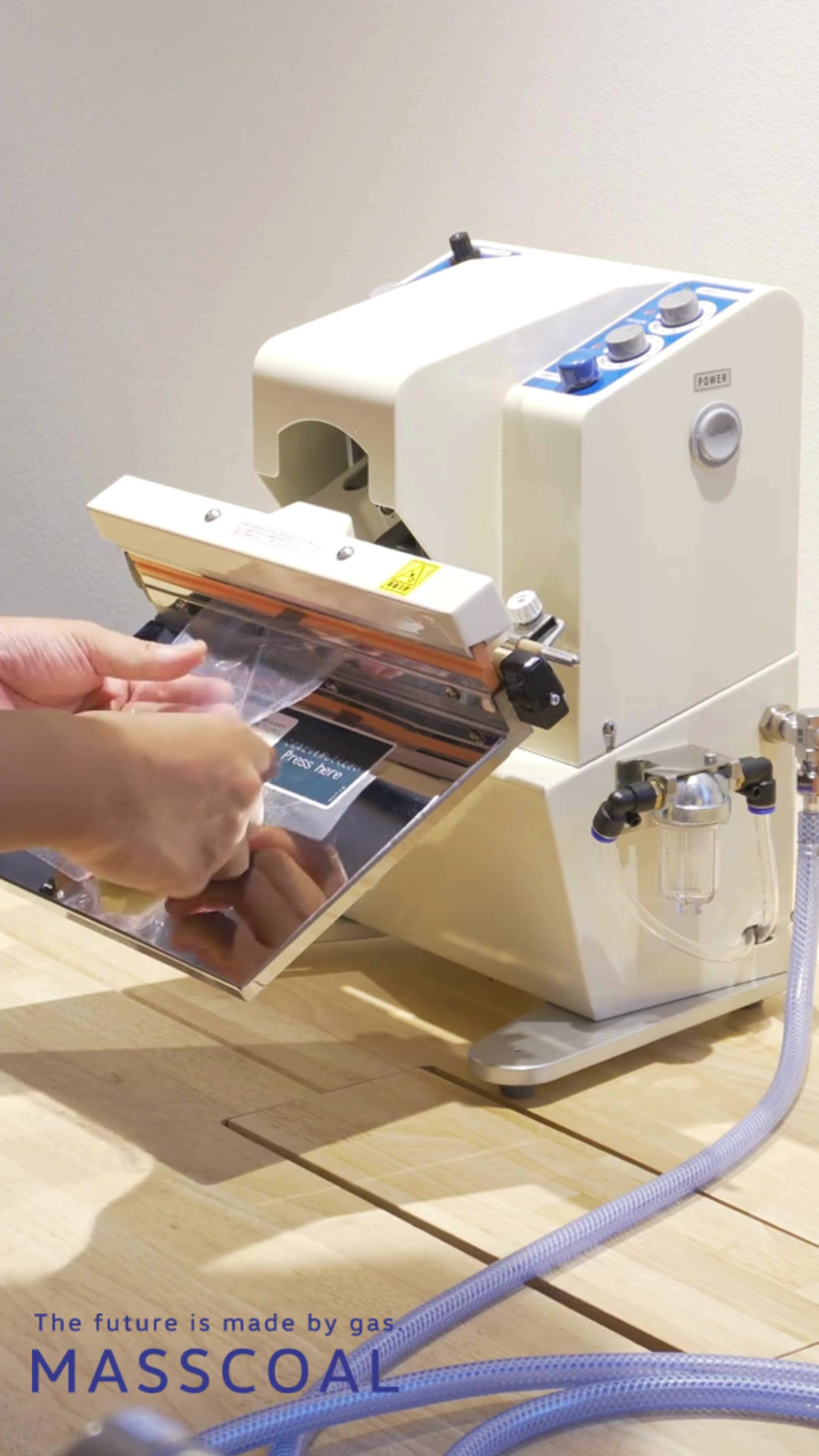 手動・卓上型　脱気ガス充填シーラー V-301G