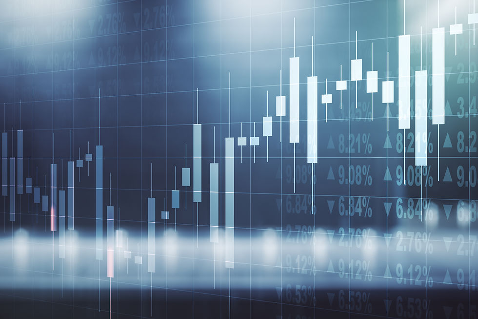 金融市場のデータ、成長を示すグラフと数字。ビジネスの成功を象徴しています。