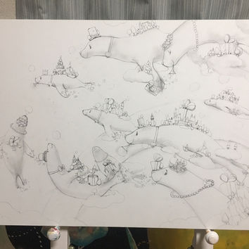 「Yosiさんの下絵にワクワク♪」 ~かなちゃんの散歩道~