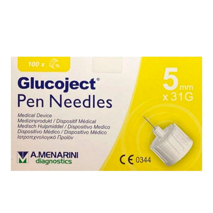 Menarini Glucoject Aguja Insulina 31gx5mm 100U