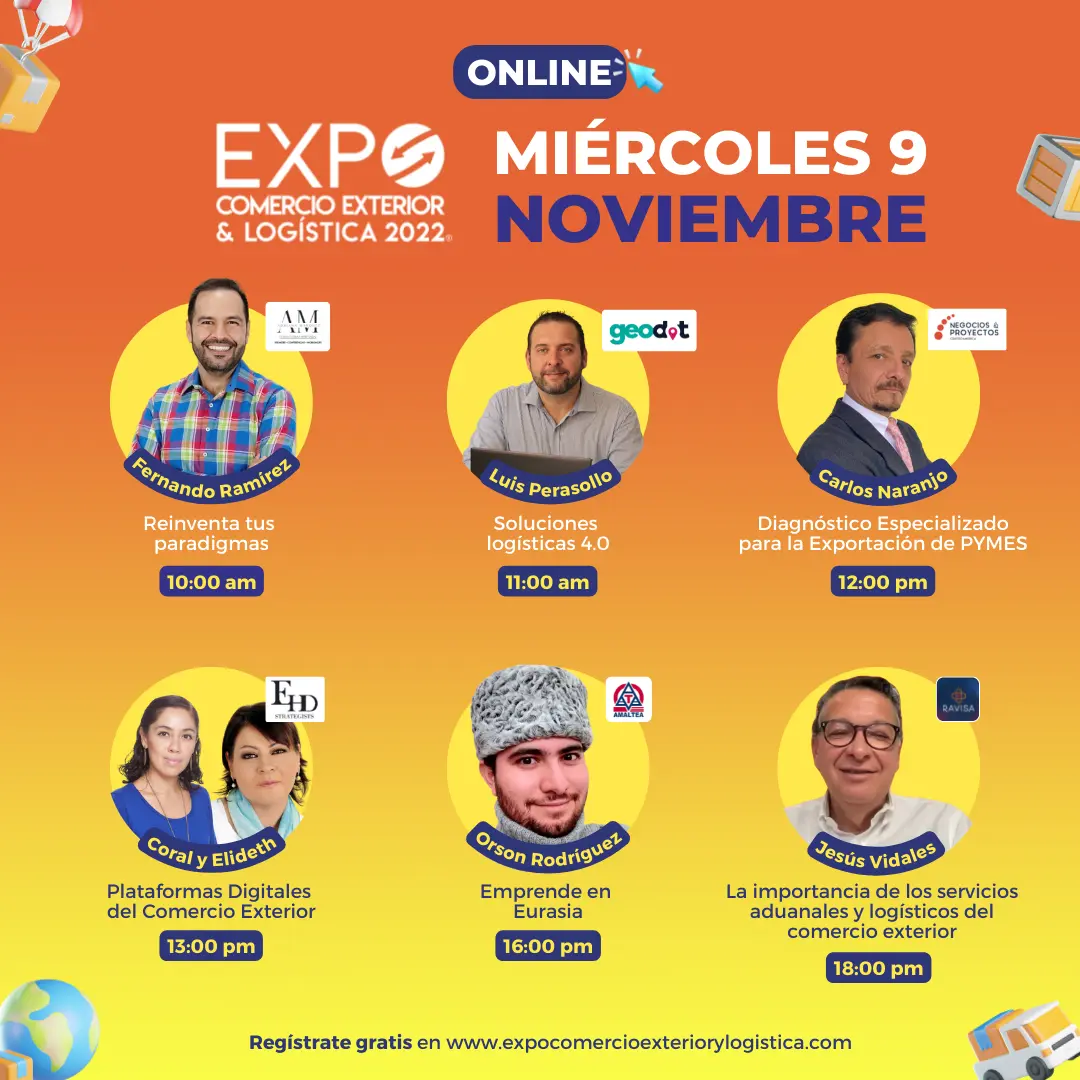 Cartelera EXPO Comercio Exterior y Logistica Dia 2.webp