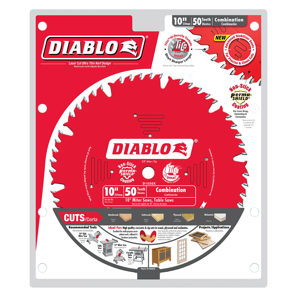 Miniatura: Hoja de sierra combinada de 10" X 50T    D1050X