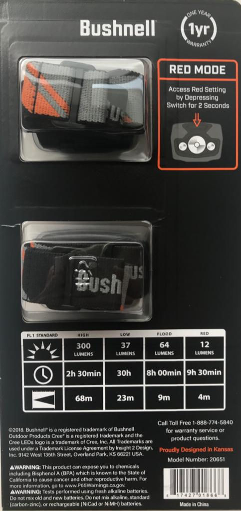 Miniatura: Bushnell 2- Pack, 300 Lumen, Linterna frontal