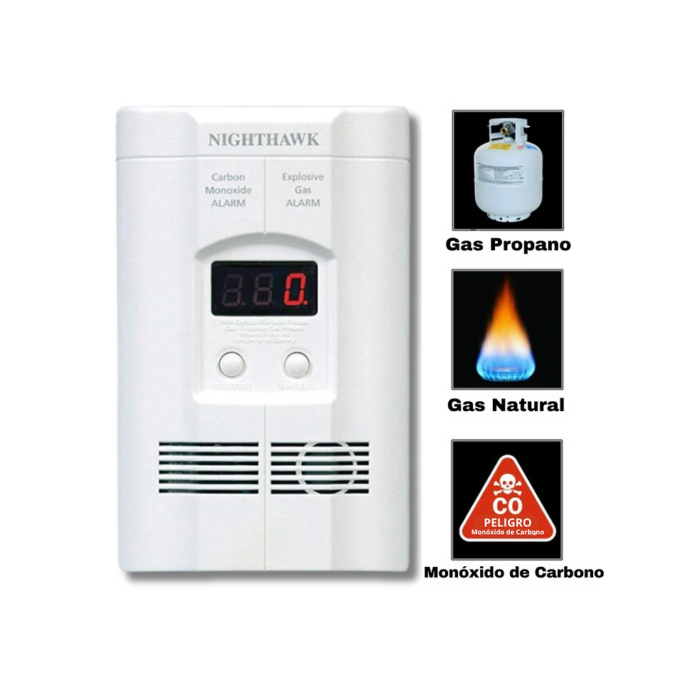 Miniatura: Detector de Gas Natural, Monóxido de Carbono con Alarma. Kidde  KN-COEG-3
