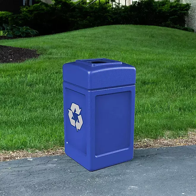 Miniatura: Basurero 42 Gal., material plástico polietileno, tapa con abertura de 9"