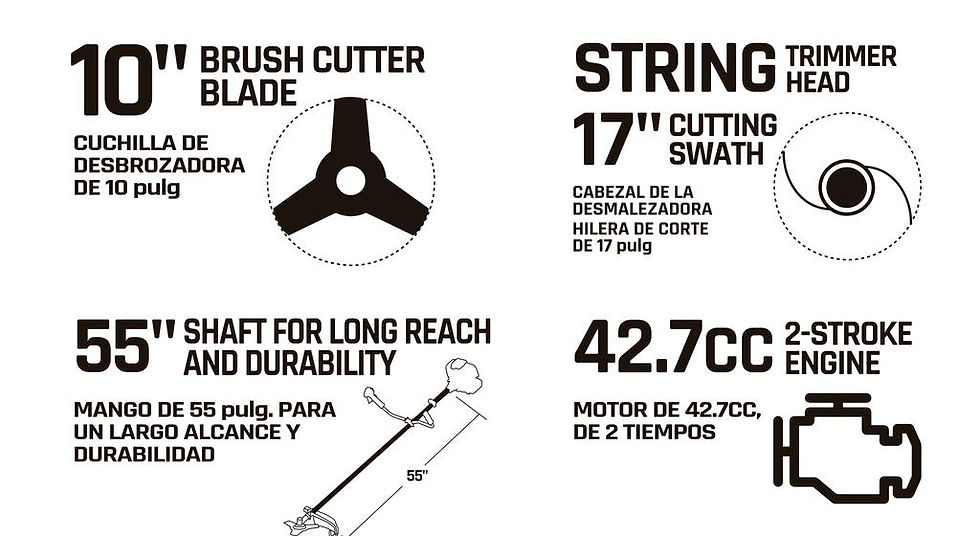 Miniatura: Podadora y Cortadora 2 en 1 / 42.7 cm³, JobStar