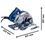 Miniatura: SIERRA CIRCULAR PORTÁTIL DE 7 ¼" GKS20-65 PROFESIONAL 2,000 W