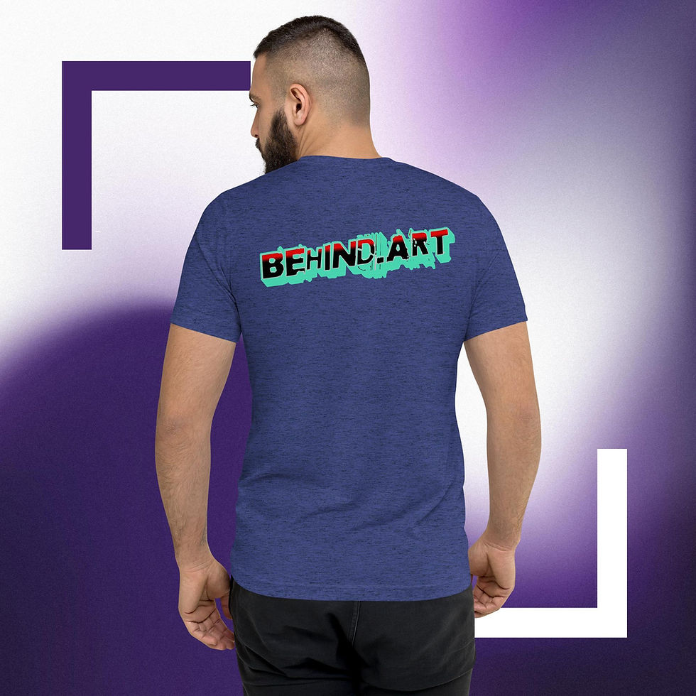 Miniaturbild: Behind.Art Vorne Gestickt Hinten Bedruckt Short sleeve t-shirt