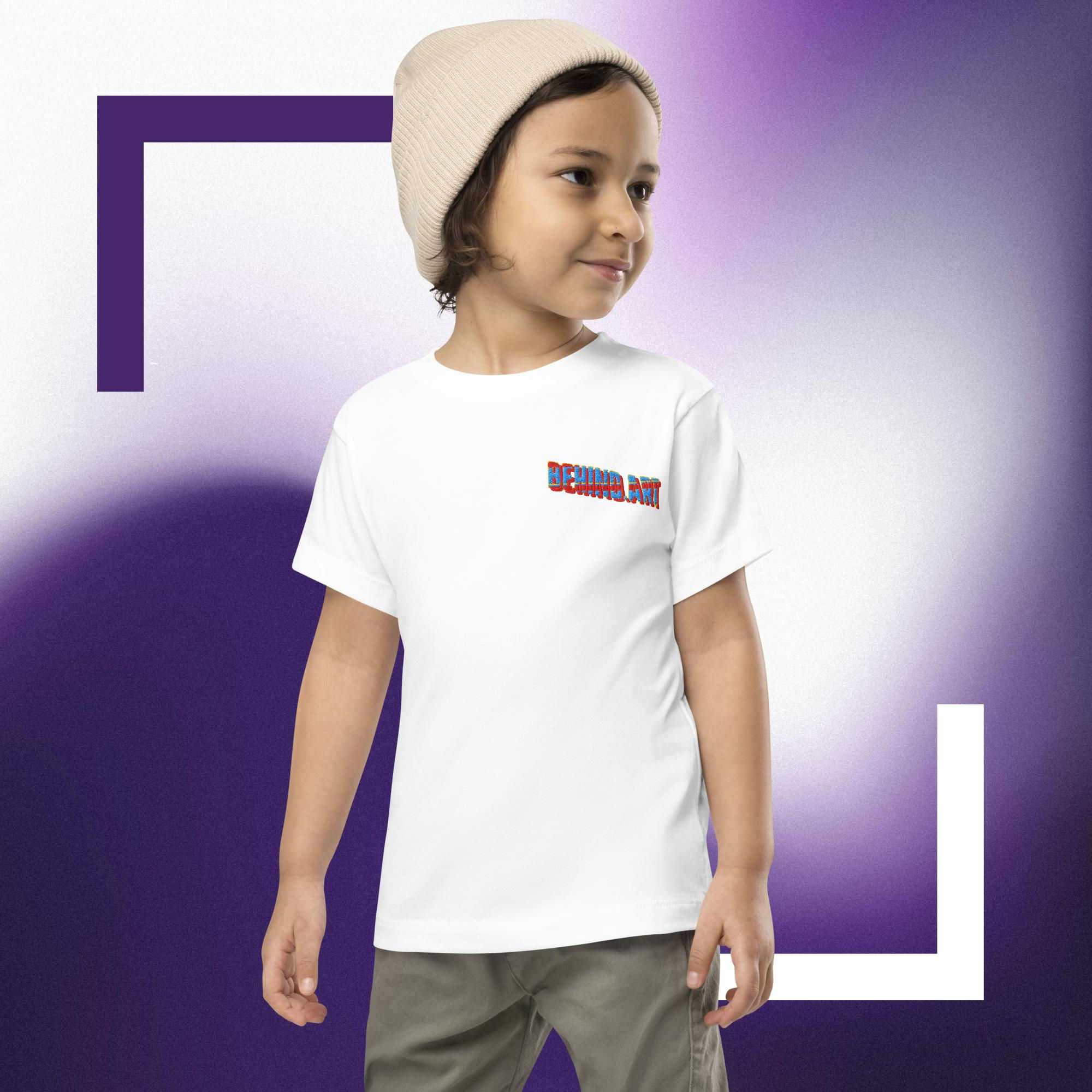 Behind.Art Gesticktes Kurzarm-T-Shirt für Kleinkinder