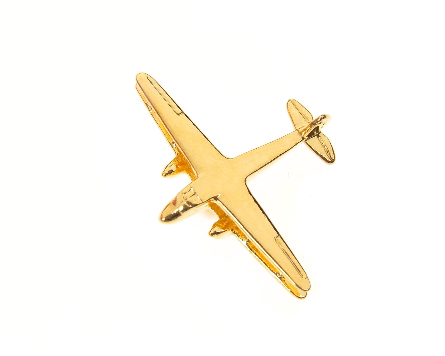 De Havilland Dragon Rapide Gold Plated Tie / Lapel Pin
