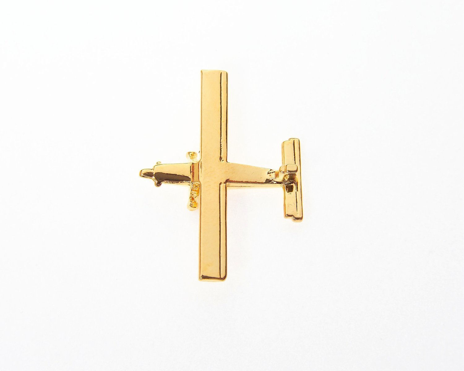 Pilatus Pc6 Gold Plated Tie / Lapel Pin
