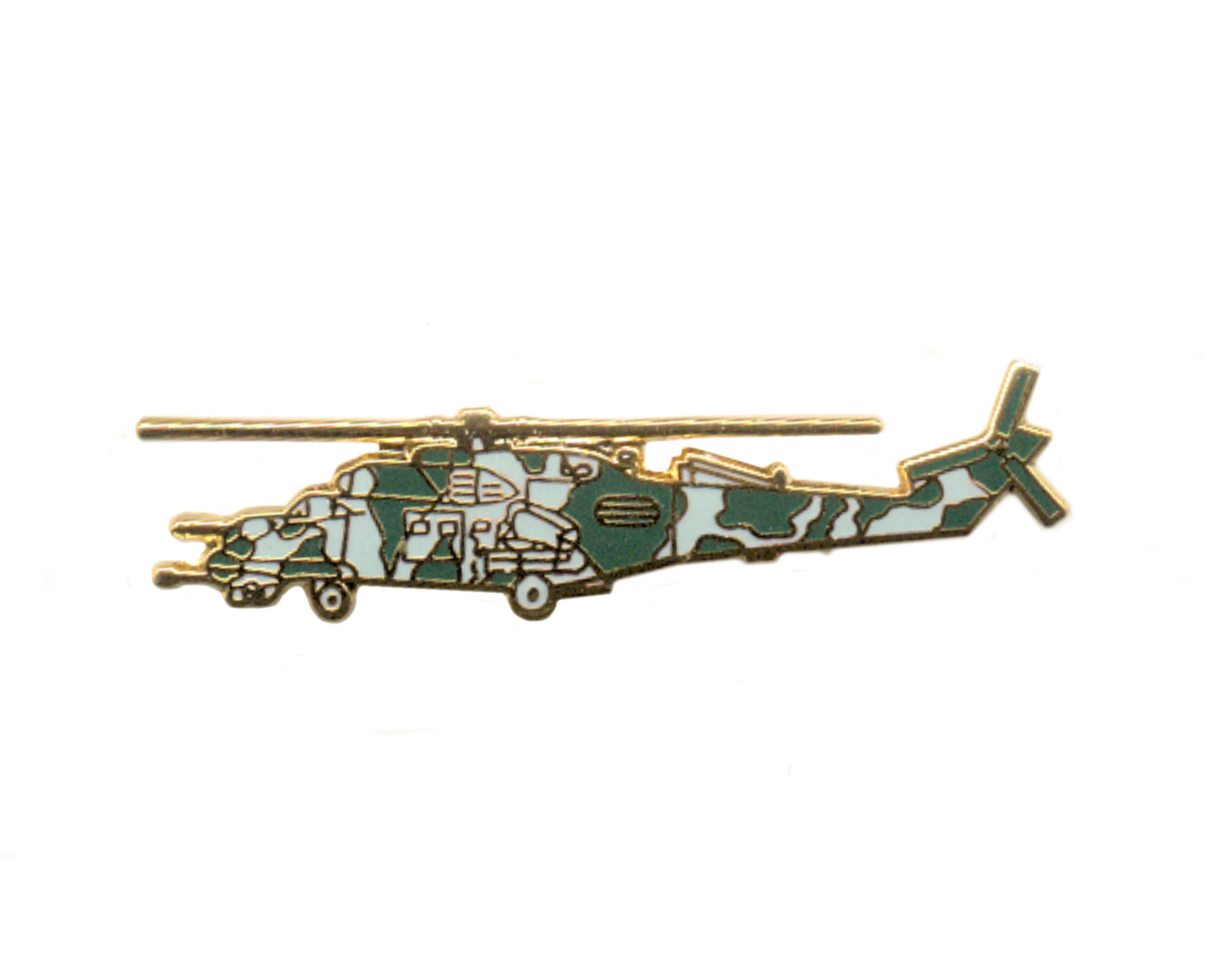 Mi 35 Hind E Enamel / Gold Plated Tie Pin / Lapel Pin