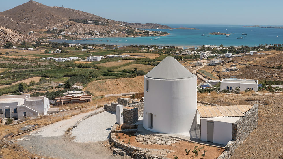 Windmill villa in Paros