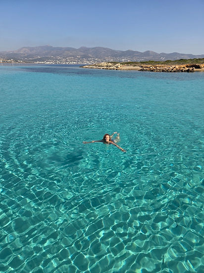 The blue lagoon Paros