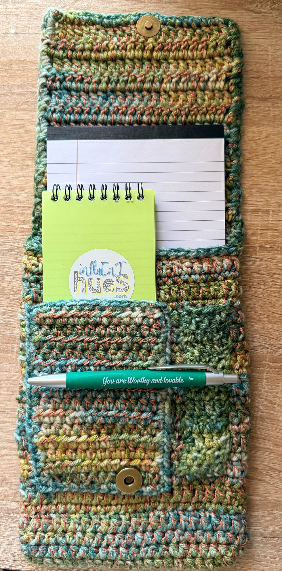 Thumbnail: Sunset Siren Crochet Kindle Cover – Hot Pink Ombre E-Reader Sleeve