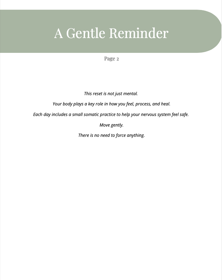 Thumbnail: The 7-Day Reset Guide