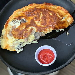 ORGANIC EGG OMLETTE (3 EGGS) (V)