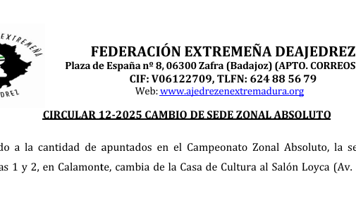 Circular nº 12 -2025