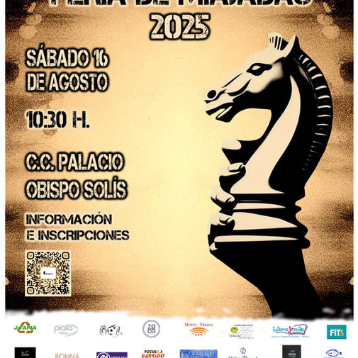 Cambio de ubicación del XIV TORNEO DE AJEDREZ FERIA DE MIAJADAS 2025