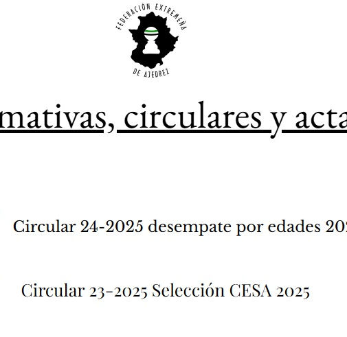 Nuevas circulares en la web