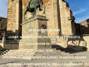 III TORNEO AJEDREZ VIRGEN DE LA VICTORIA 29/08/2026 10:00h