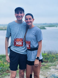 My Sister & I at the 2023 Sunset Beach Half-Marathon