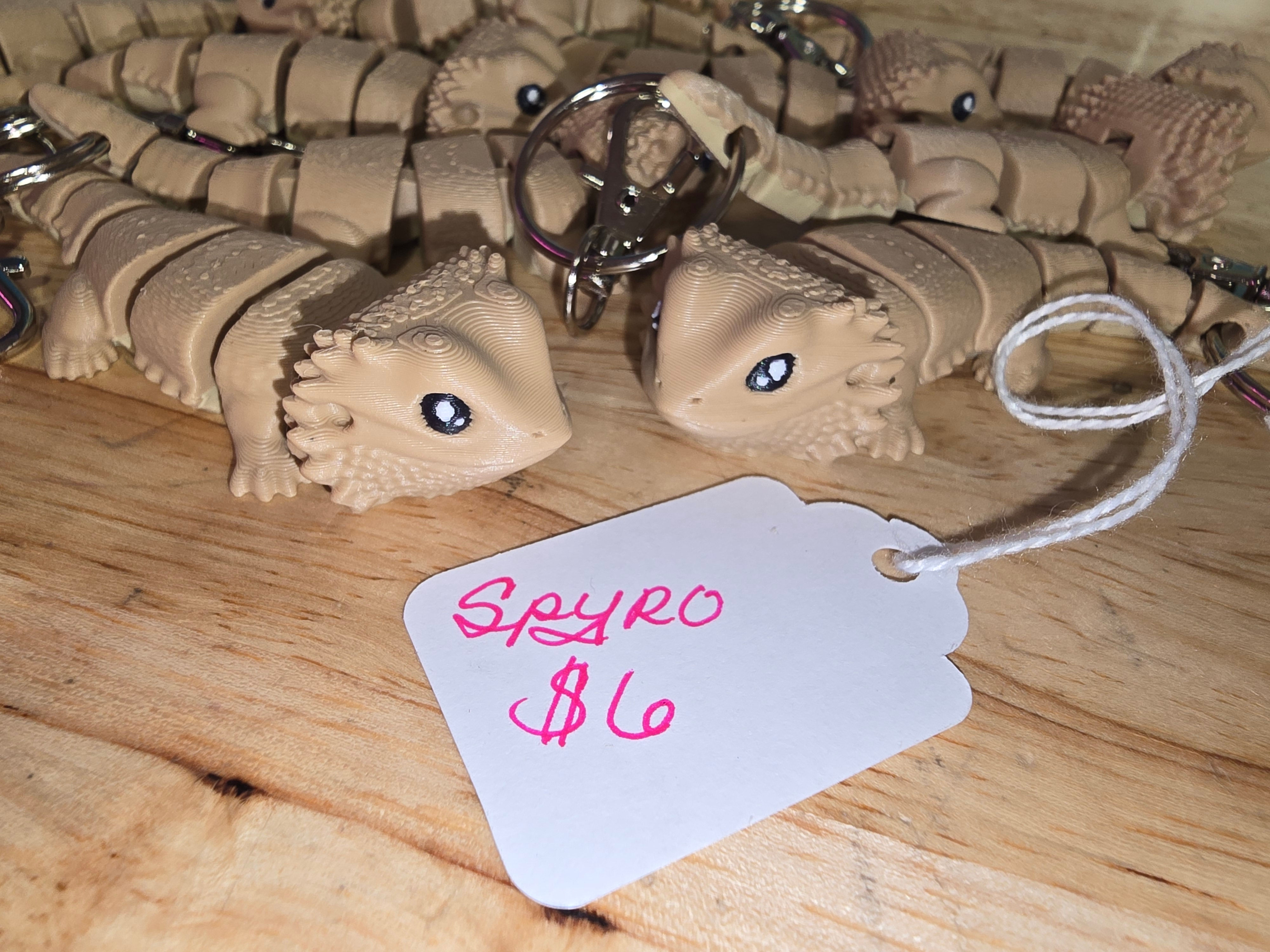 Spyro "bearded dragon keychain"