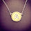 Thumbnail: Mariah necklace in gold with a letter encrusted with diamonds