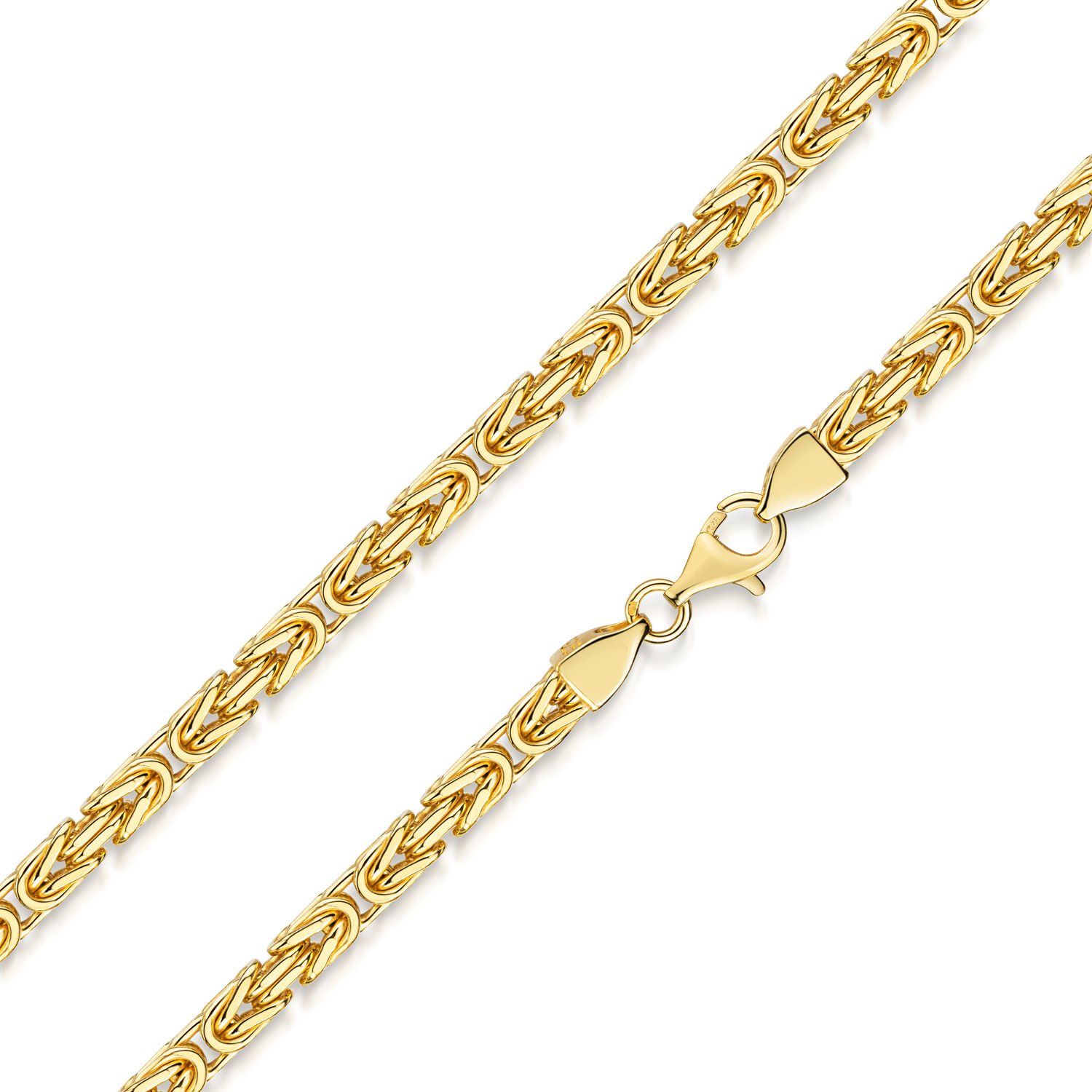 Königskette 3,2mm breit - Silber 925/-, vergoldet, TL09556