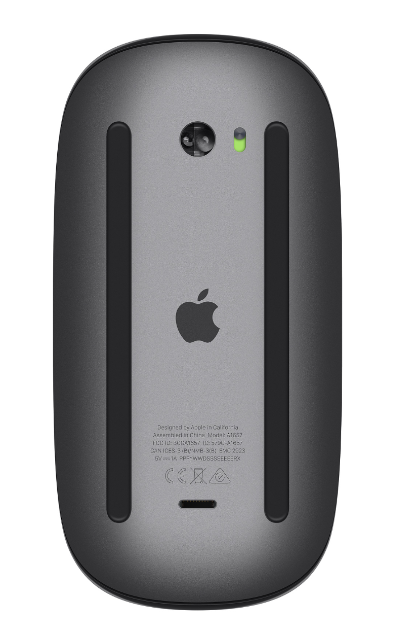 Miniature : Souris Apple, vue arrière, détails techniques