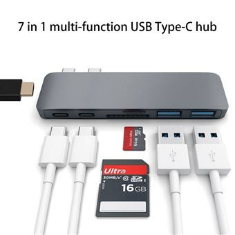 Miniature : Hub USB Type-C 7 en 1 multifonction
