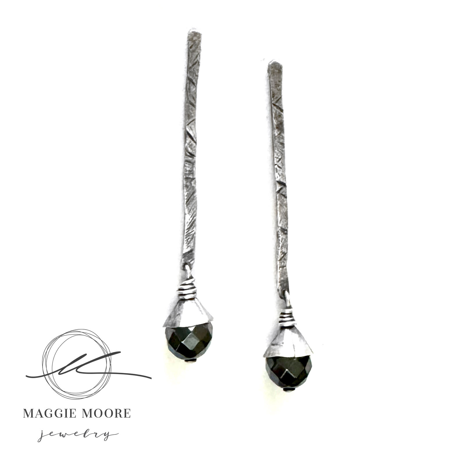 Hematite Earth Element Root Chakra Grounding Earrings