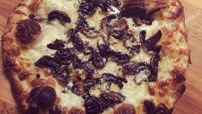 Hvít trufflu-sveppa pizza