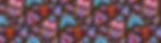 Moth illustrated wallpaper pattern, pink, blue, purple, orange, textured. By Rachael Horner