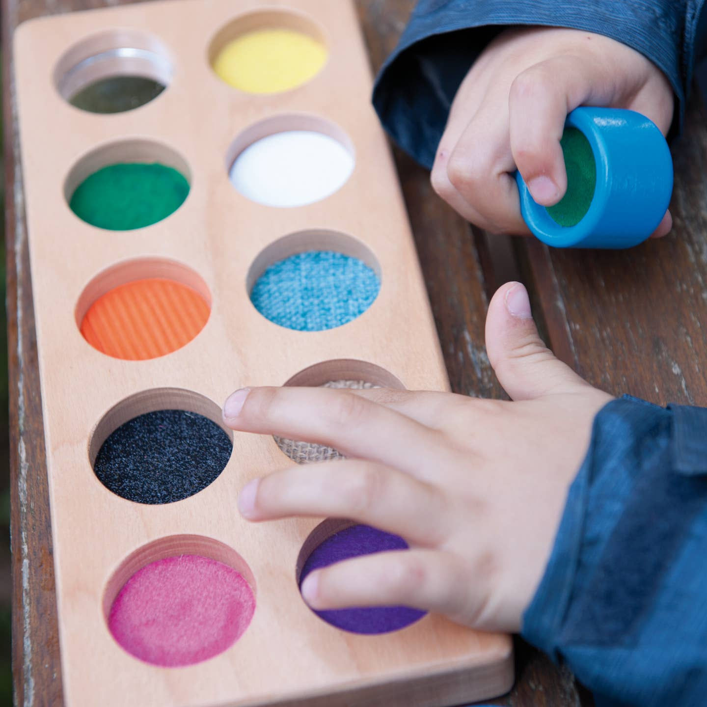 Cubes tactiles Montessori