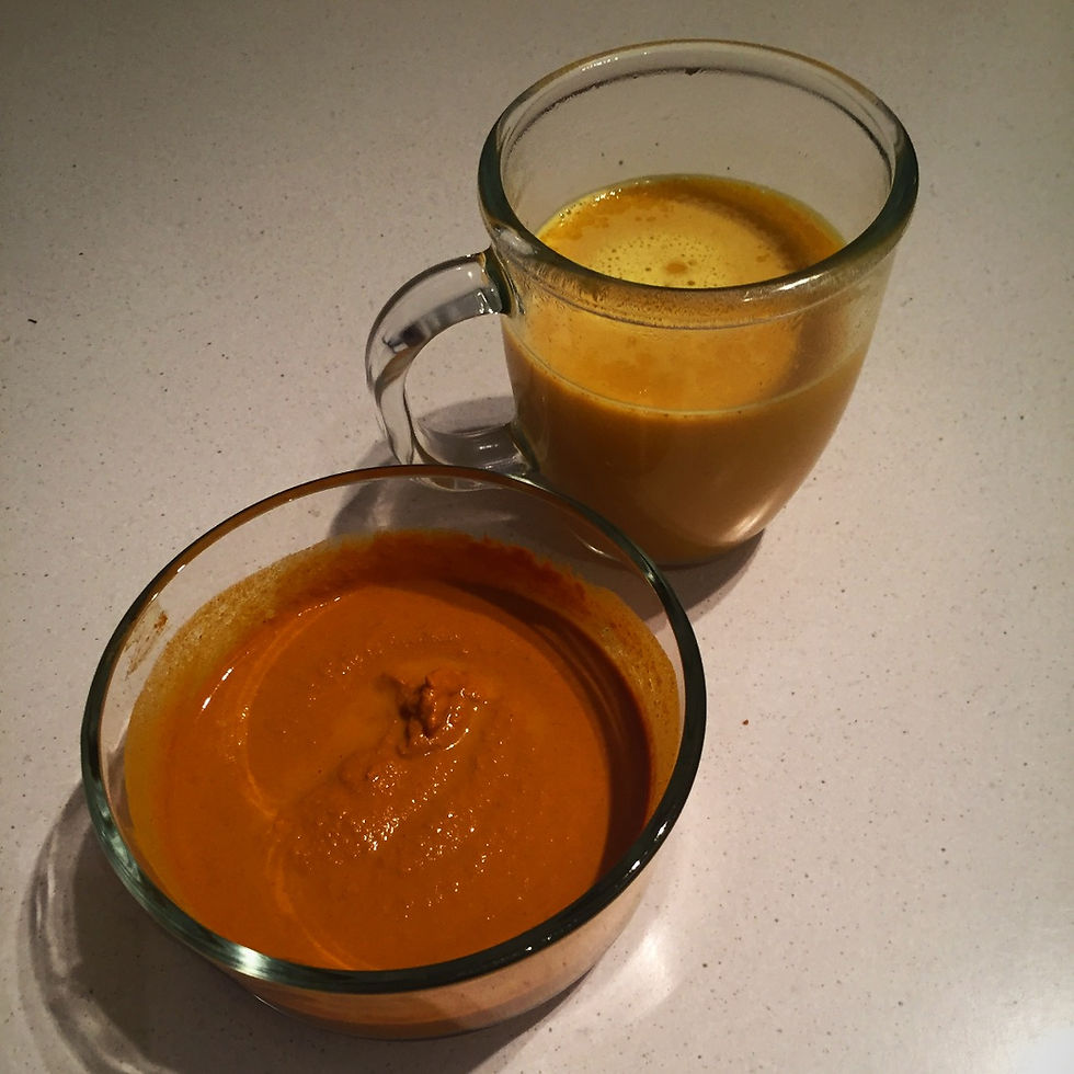 Turmeric paste and golden milk