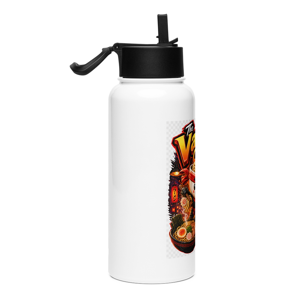 Thumbnail: Ramen Stainless steel water bottle with a straw lid